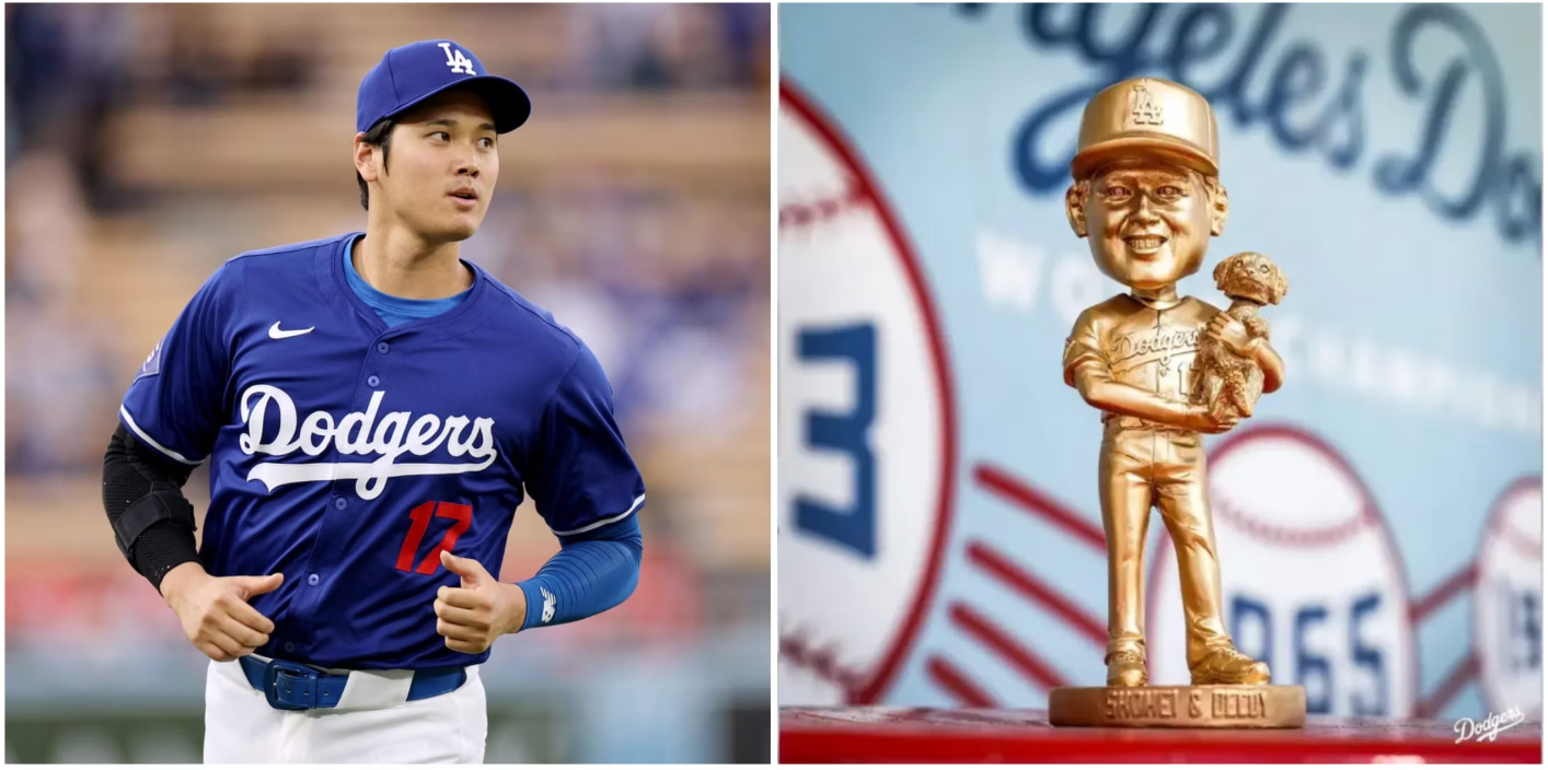 Shohei Ohtani Gold Bobblehead Commanding Outrageous Prices