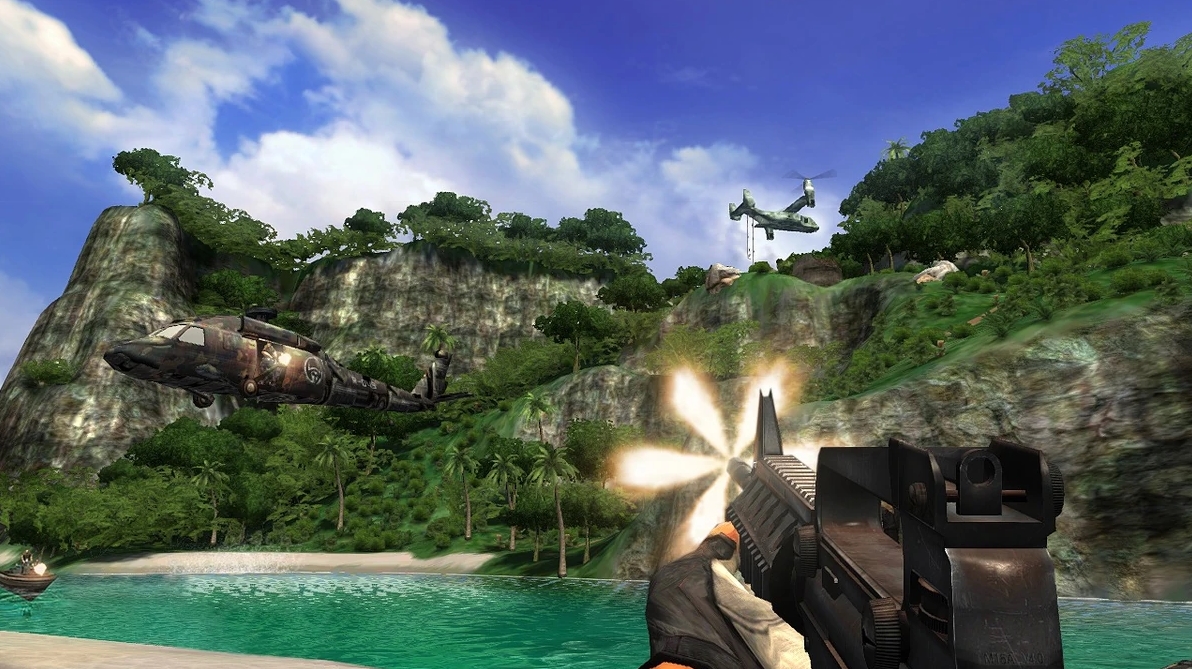 Far Cry doesn't have any fantasy weapons - only real prototypes