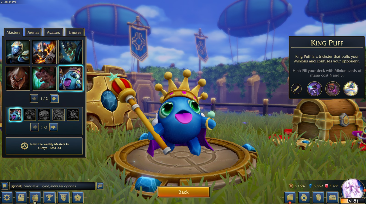 Minion Masters Hero Selection and Abilities