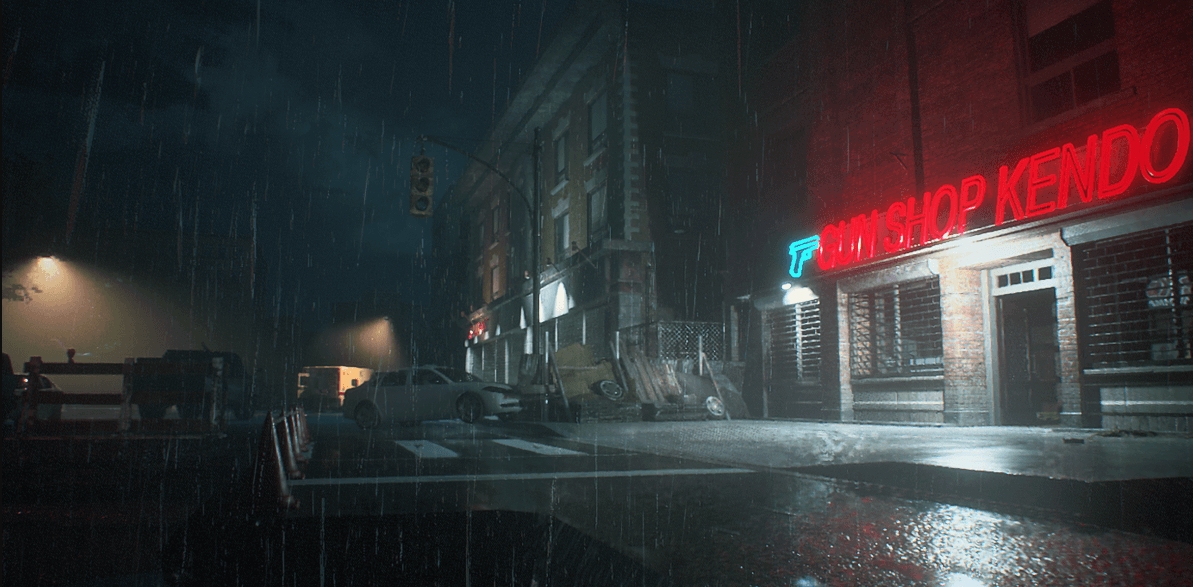 Resident Evil 2 street patrol