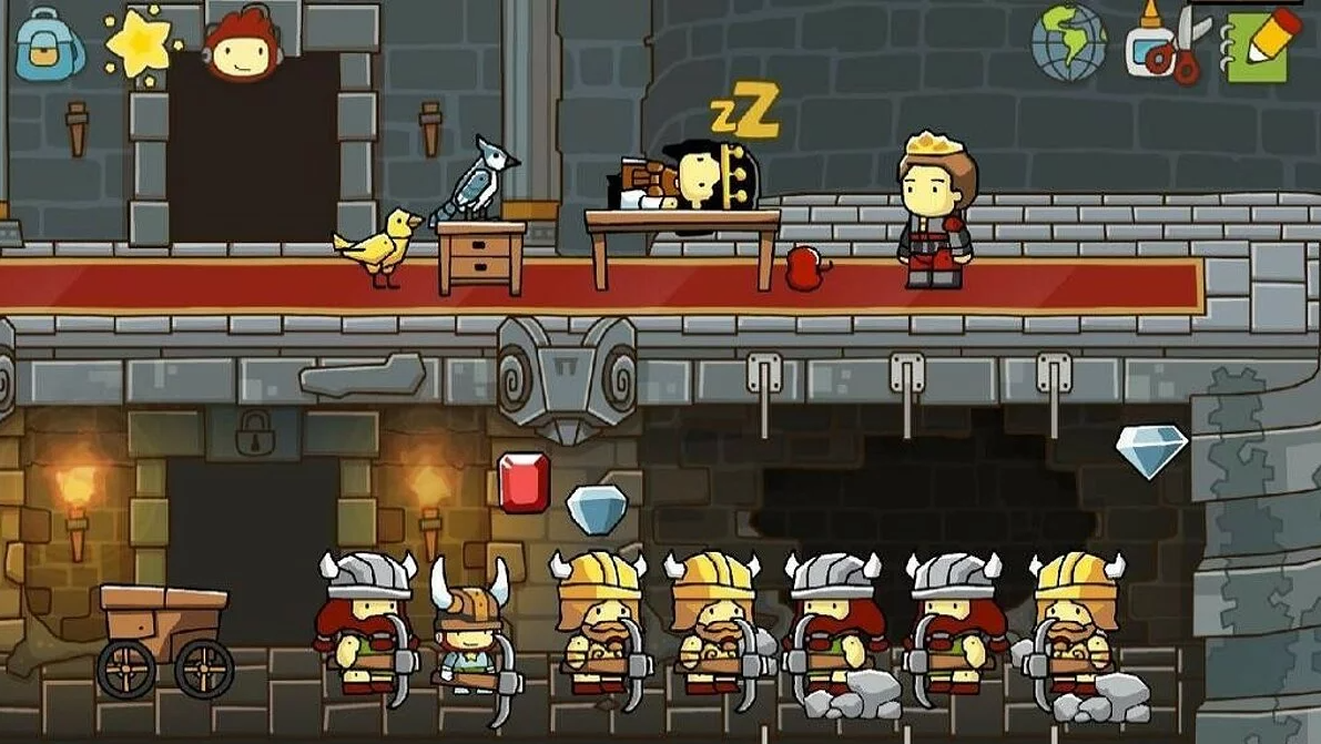 Scribblenauts Unlimited the king in the castle