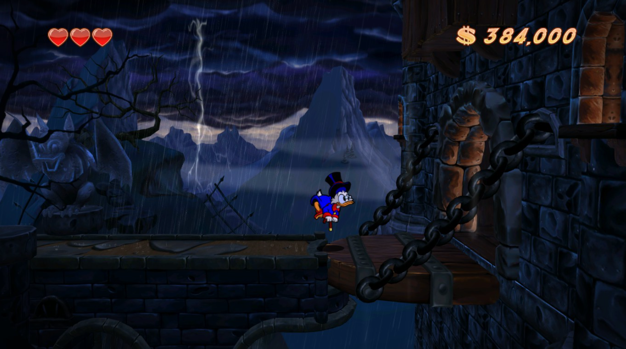 DuckTales Remastered Jumps on a Stick