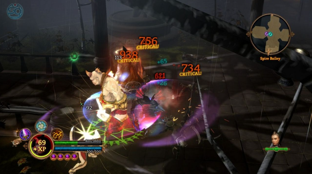 Dungeon Siege 3 Critical Damage to Monster