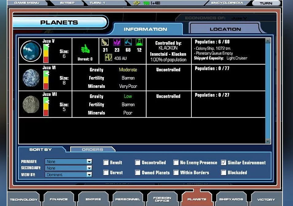 Master of Orion 3 gameplay