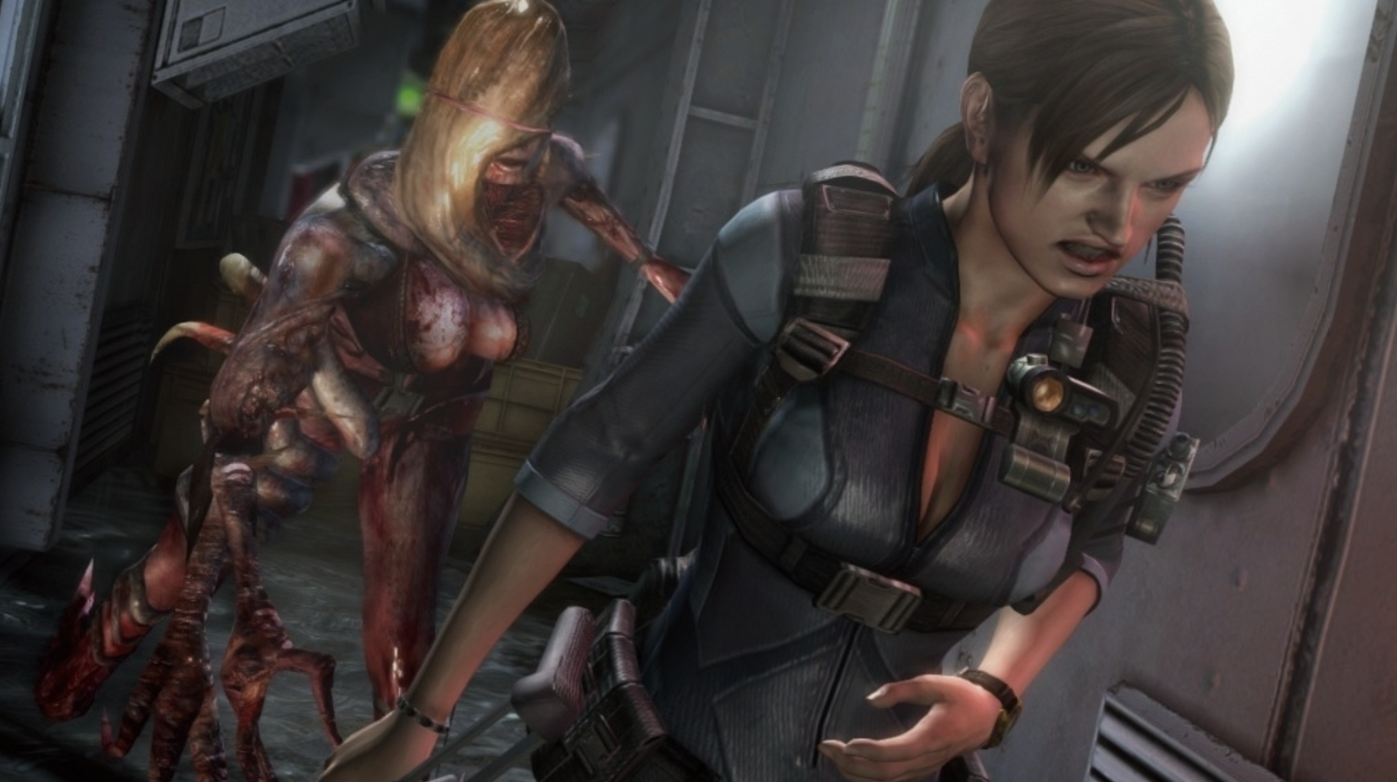 Resident Evil Revelations monster in the back