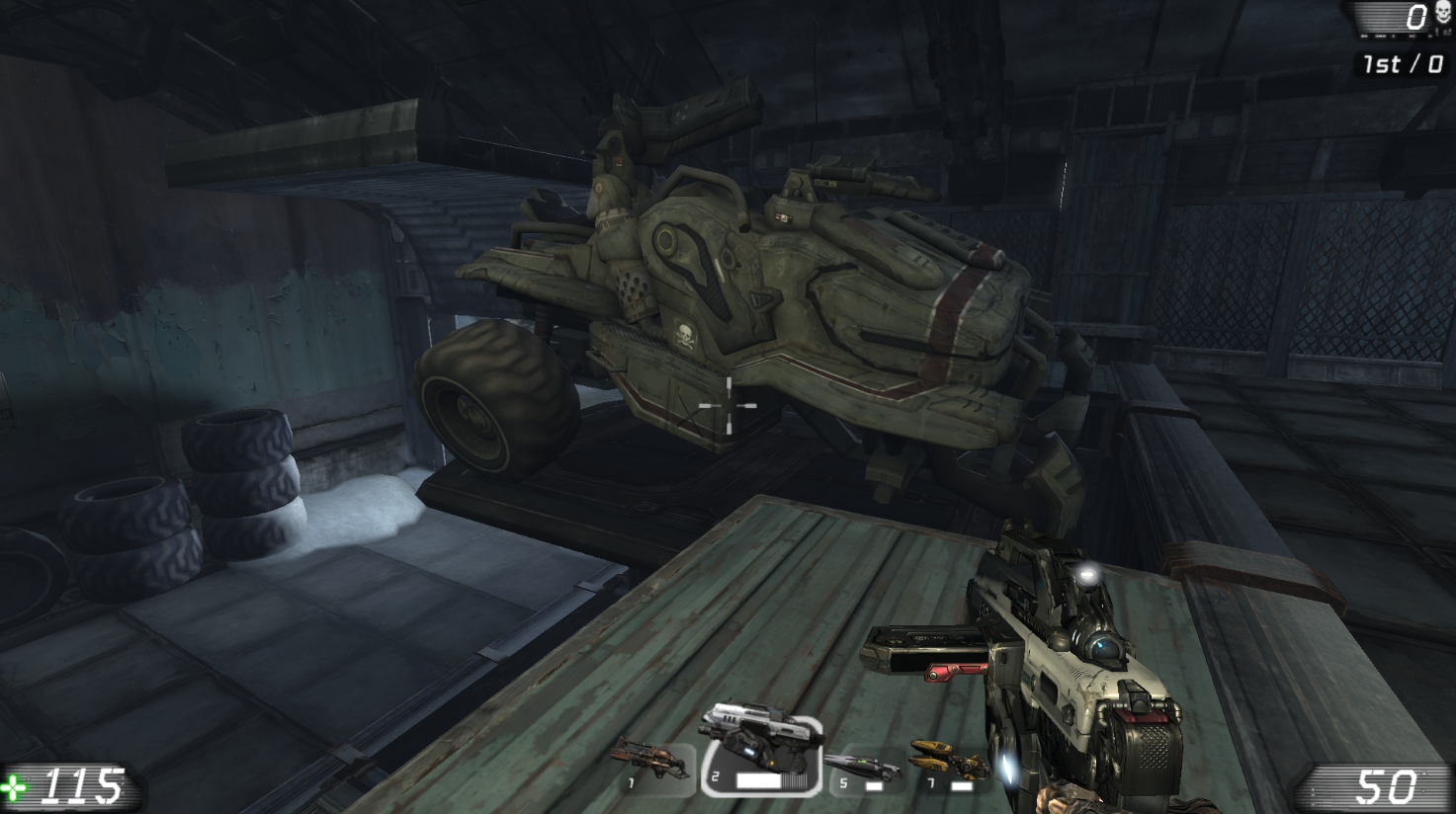 Unreal Tournament 3 Black Gun and Cars