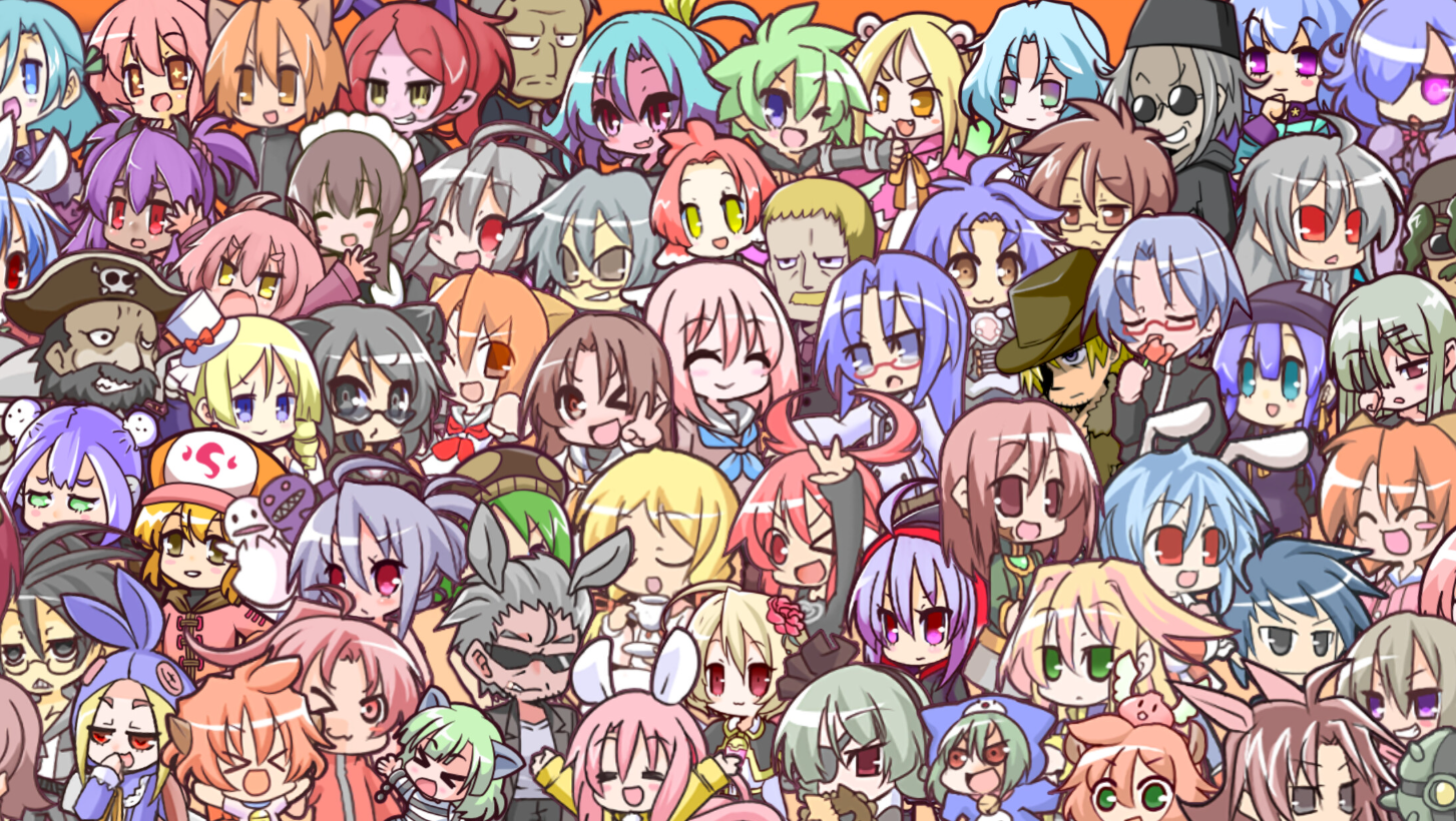 100% Orange Juice many different characters