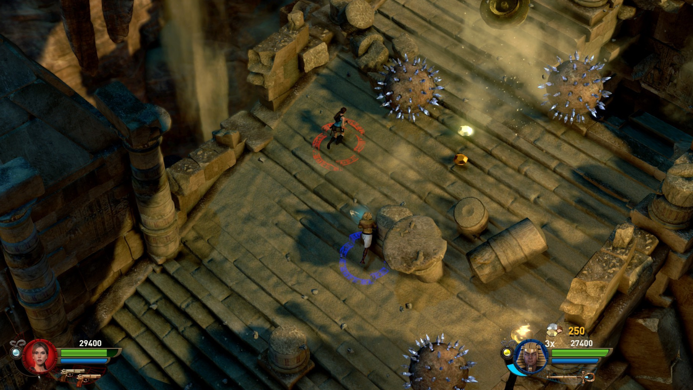Lara Croft and the Temple of Osiris many obstacles