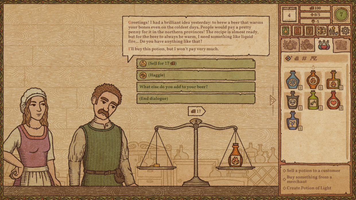 Potion Craft Alchemist Simulator scales