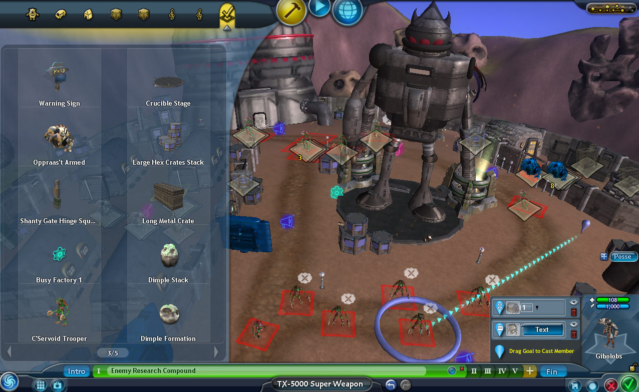 SPORE Galactic Adventures construction