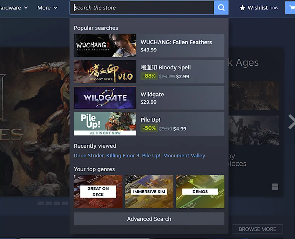 Steam Store Beta Update