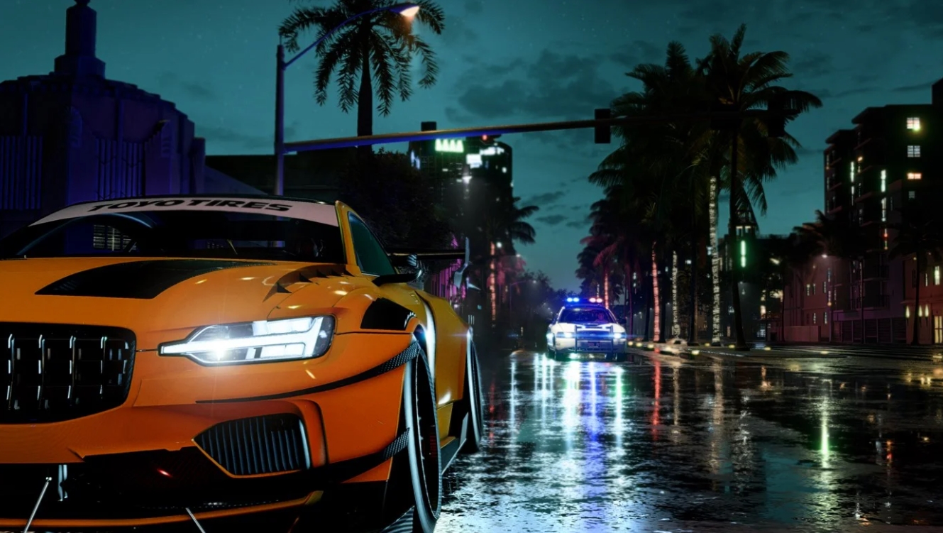 Day and night racing gameplay