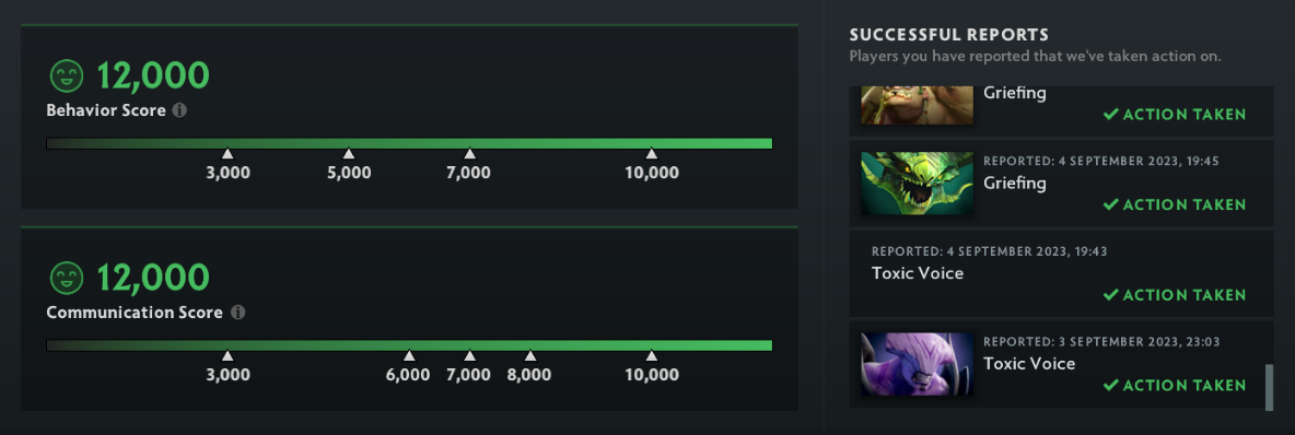 Decency in Dota 2