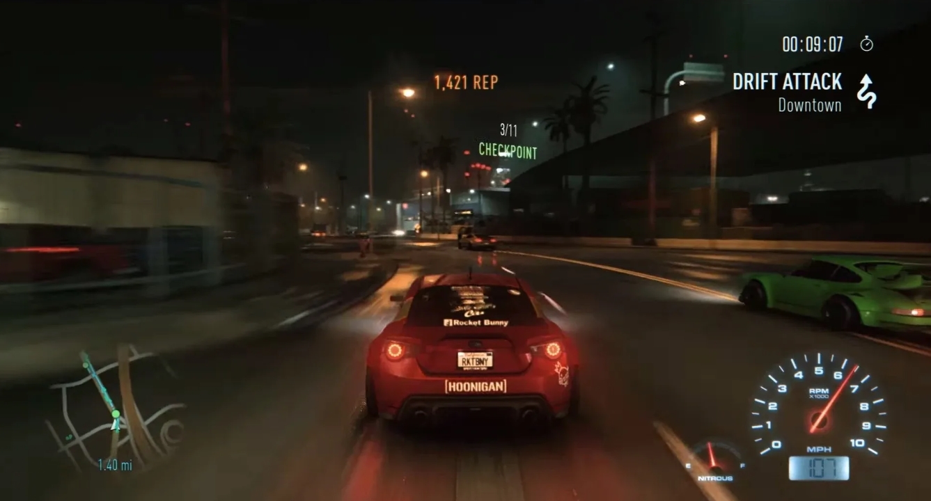 Need for Speed ​​gameplay and physics