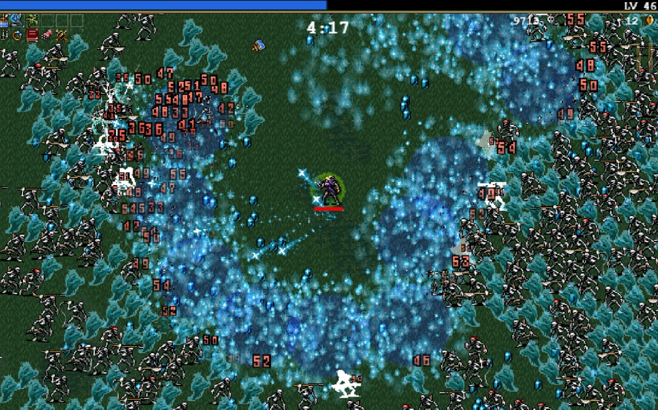 Gameplay of Vampire Survivors