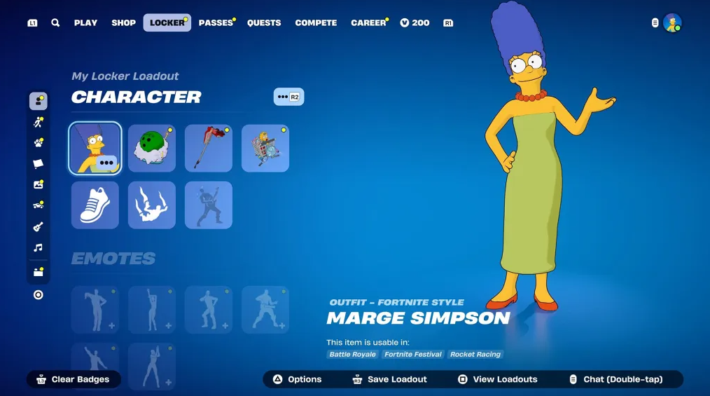 Item Shop Cosmetics Fortnite Simpsons