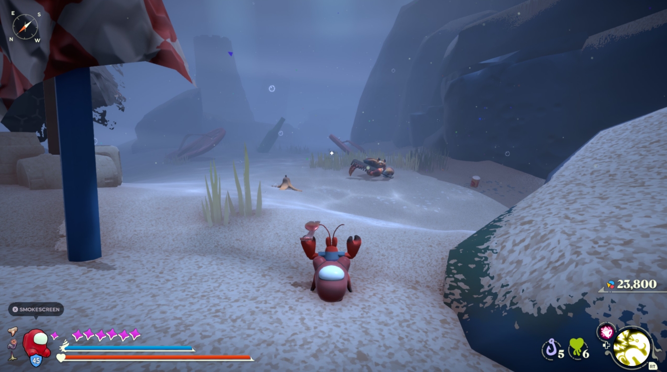 Map and level design Another Crab's Treasure