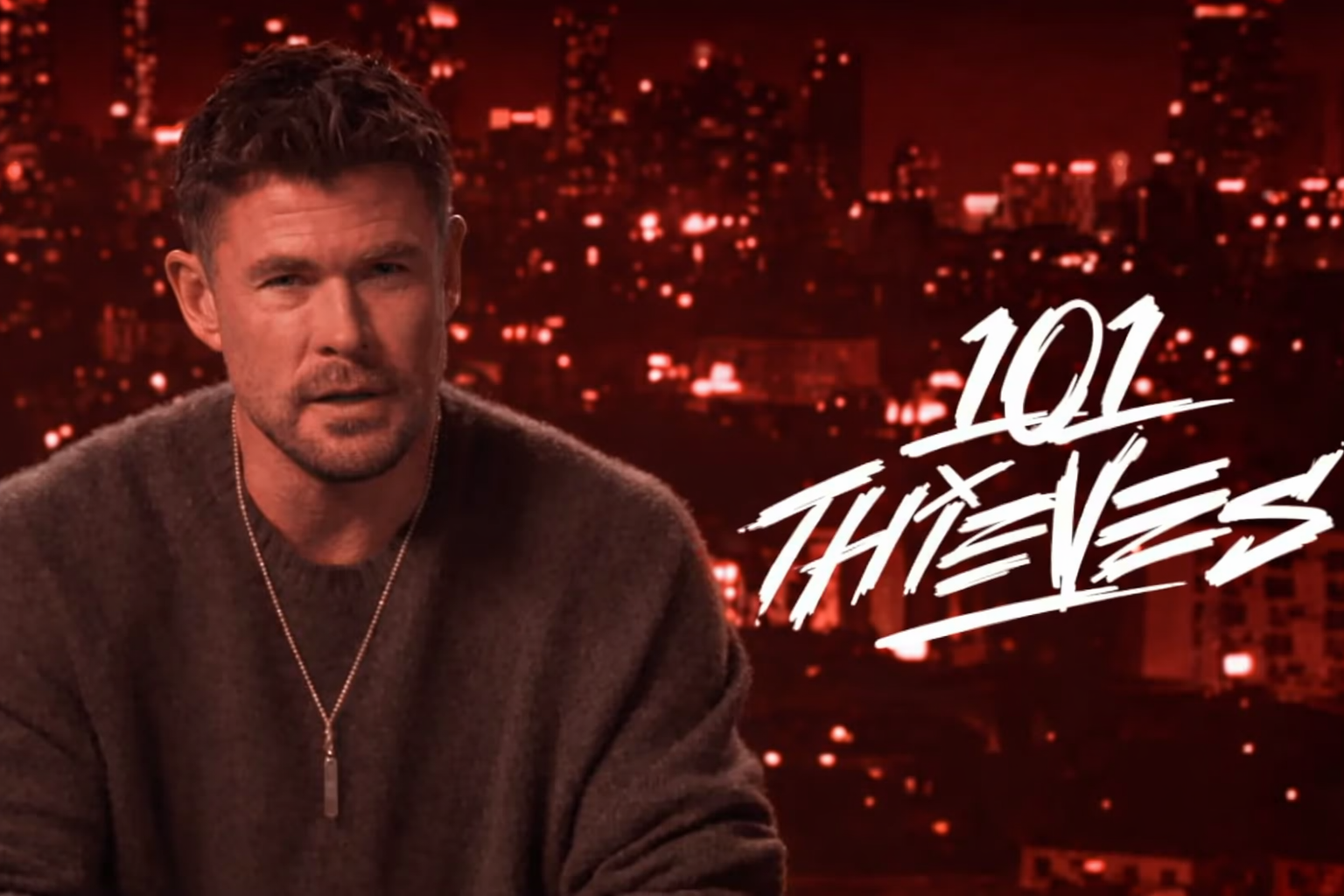 100 Thieves x Chris Hemsworth Collaboration: Everything About Crime 101 Merch, Live Stream, and Private Event - Image 1