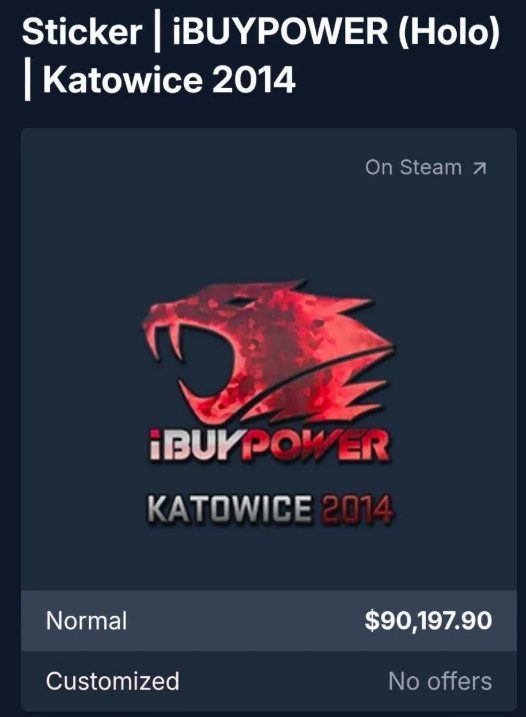 iBUYPOWER Holo Katowice 2014 Sticker Price