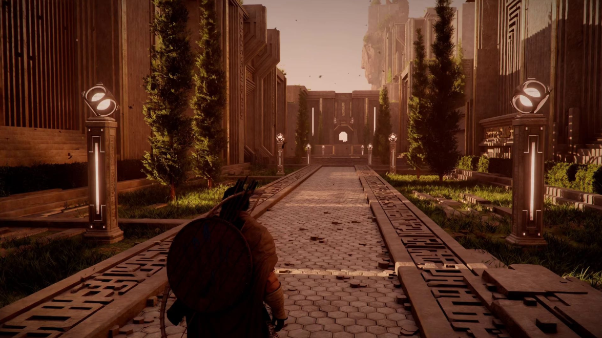 Fantasy medieval city magic