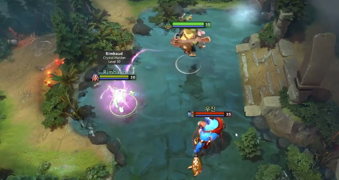 Dota 2 team fight