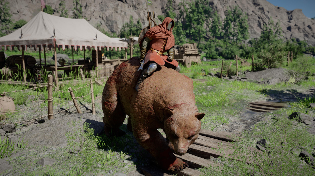Riding bear fantasy game