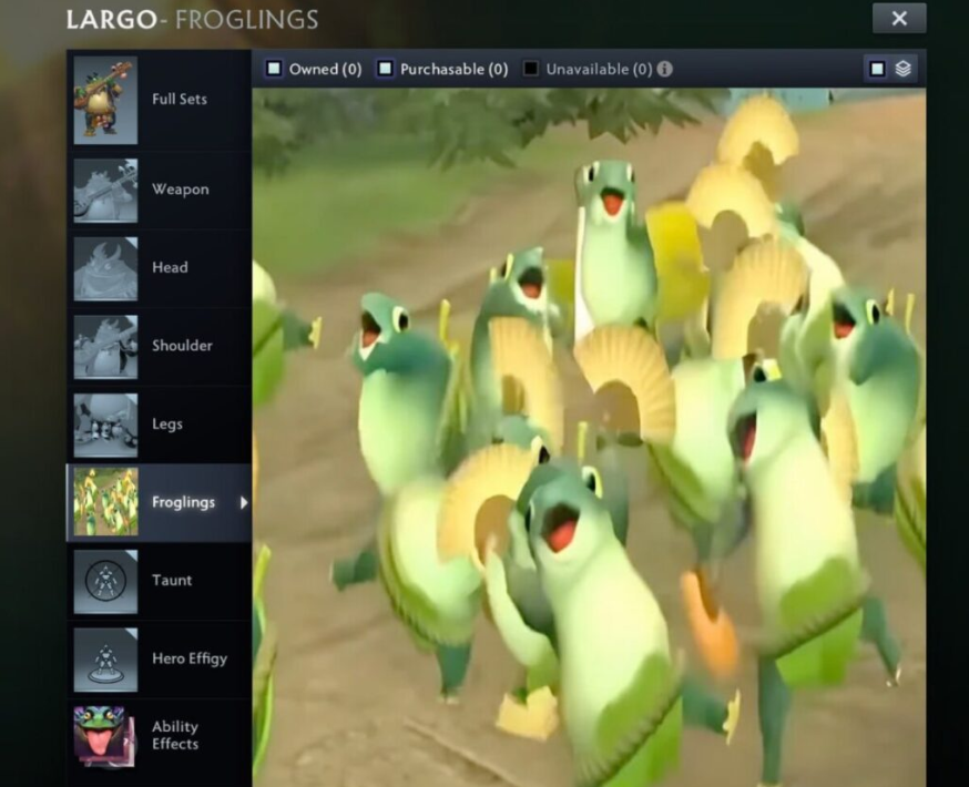 Largo will receive frog skins