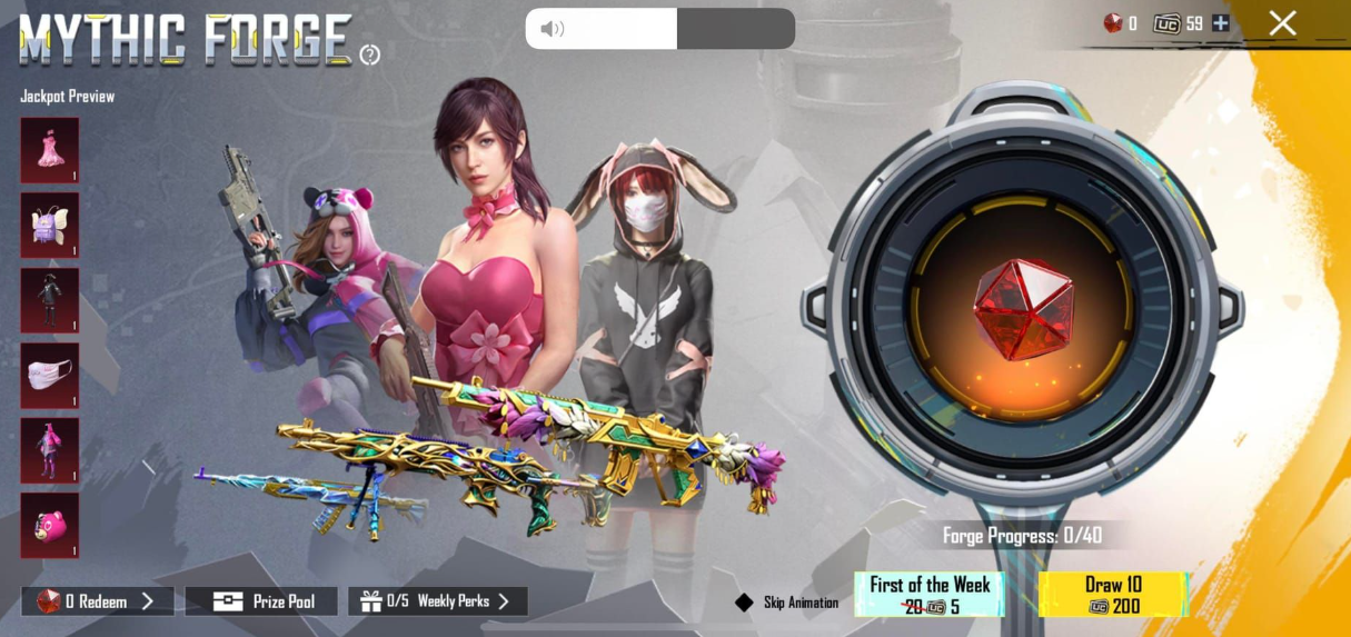 PUBG Mobile Mythical Forge discount