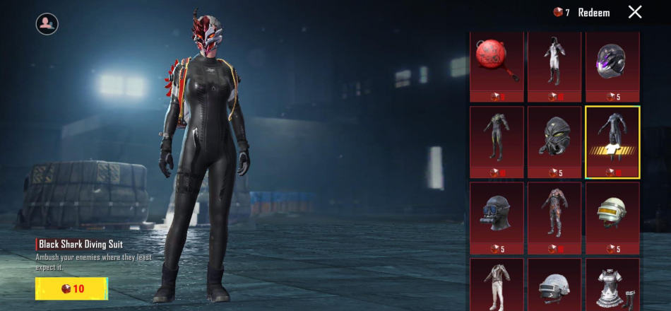 PUBG Mobile mythic skins collection