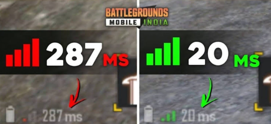 Ping test PUBG smartphones