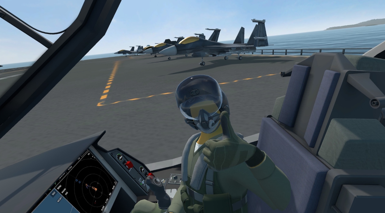 VTOL VR gameplay