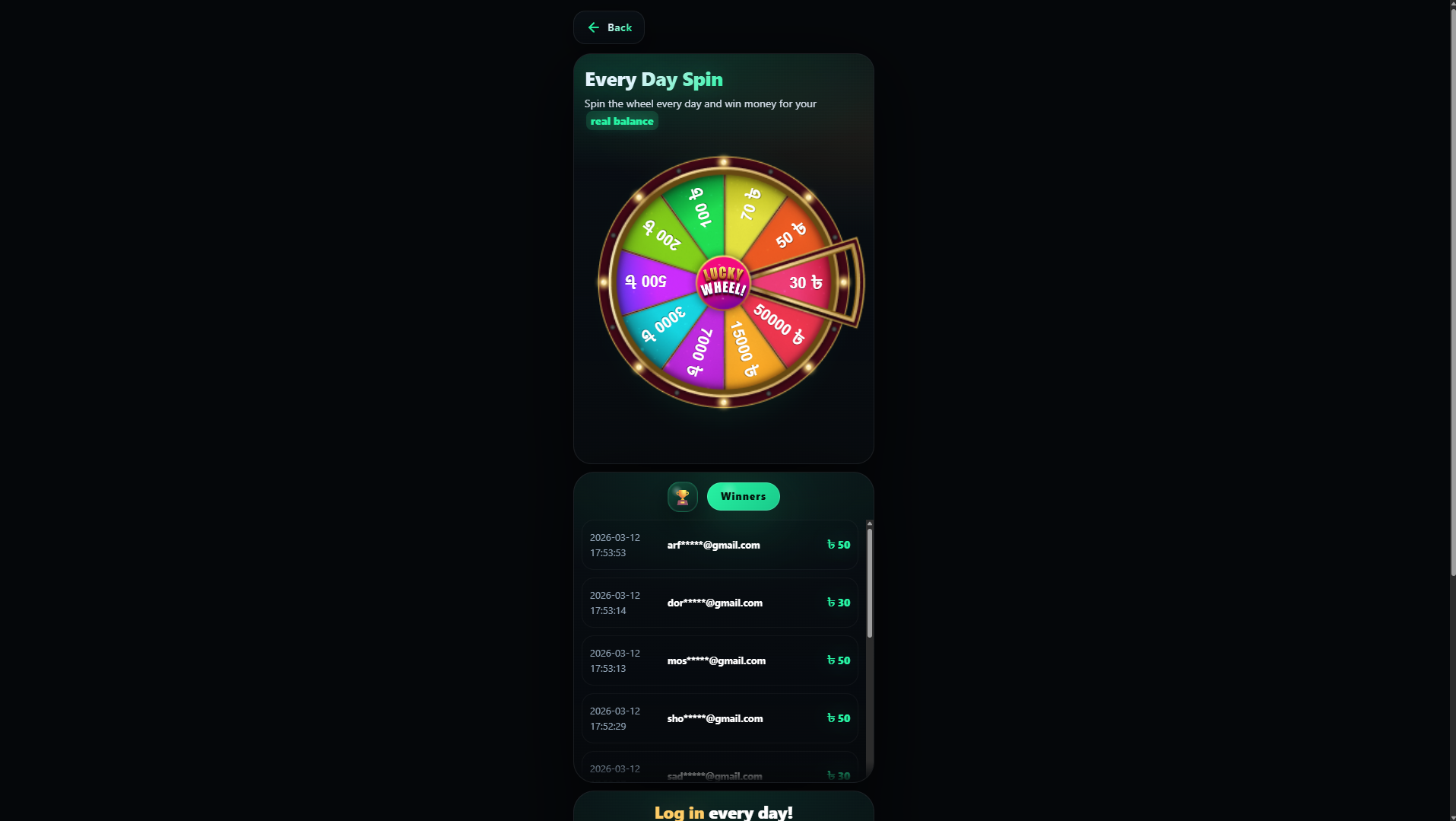Screen displaying the bonuses and promotions for new players at CROREWIN casino, including free spins and deposit offers.