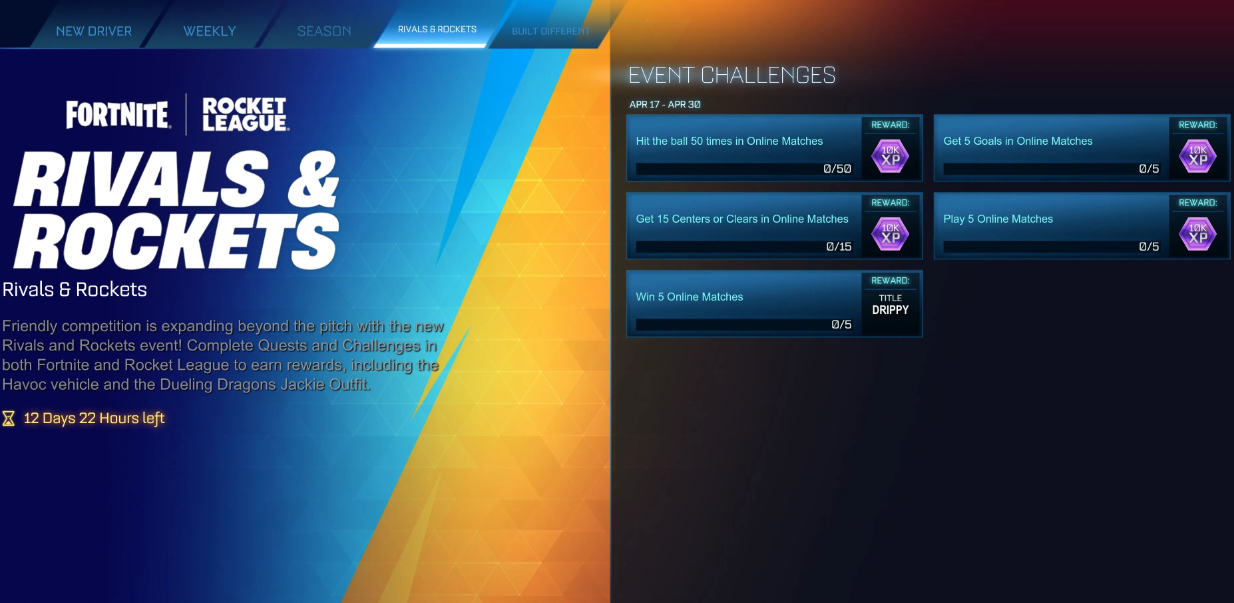 All Rockets and Rivals missions