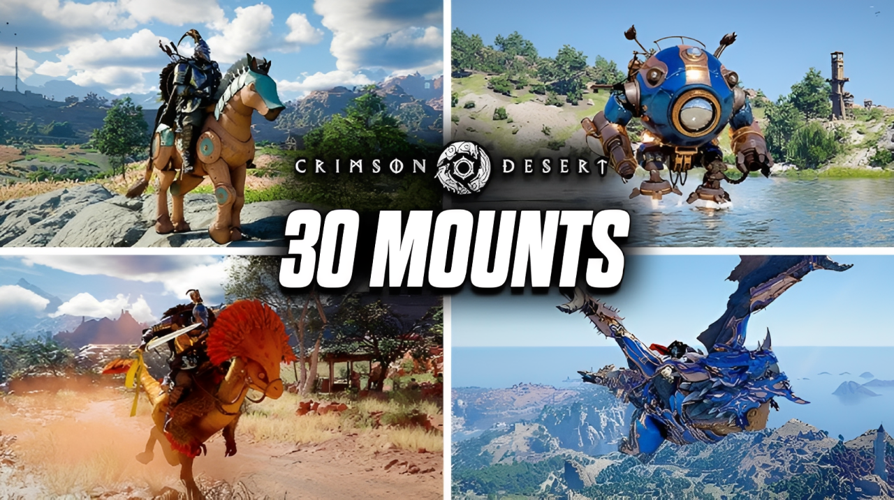 Crimson Desert All Mounts Guide: Horses, Legendary Beasts, Black Star Dragon, and Mechs - Image 1
