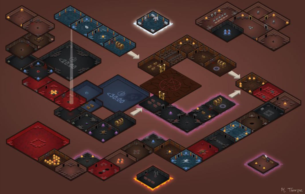 Isaac floor map layout example