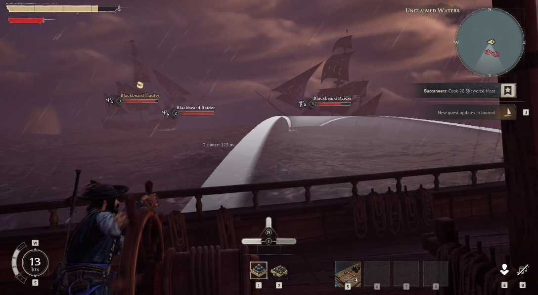 Cannon aiming waterline impact
