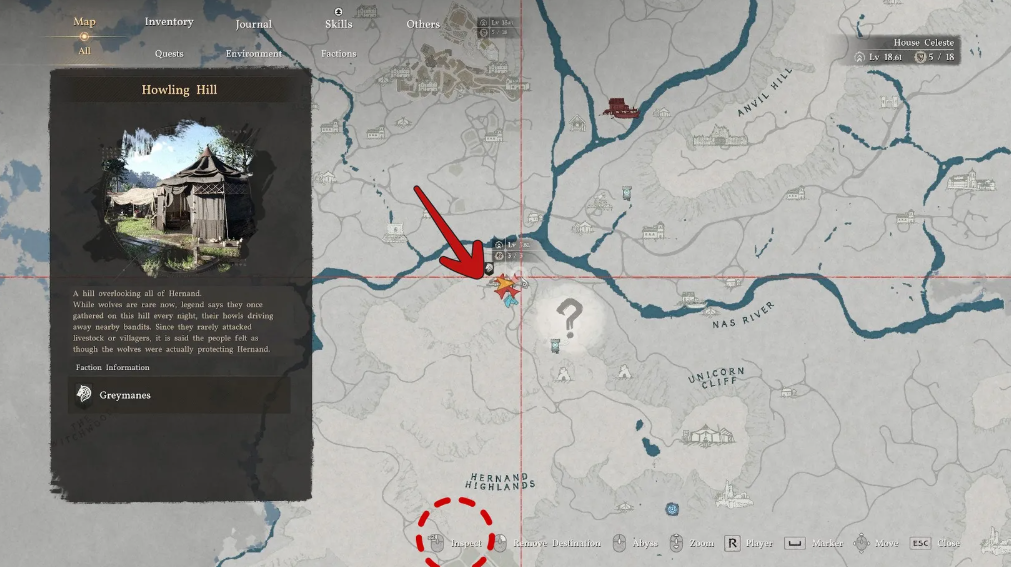 Grey Mane camp location map