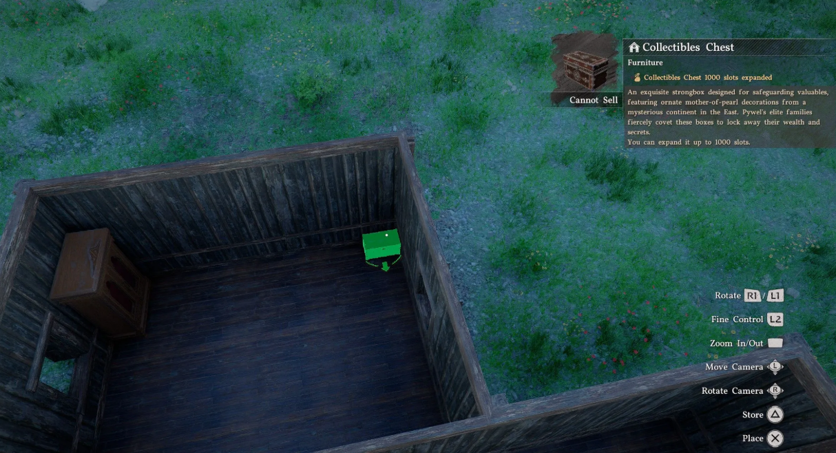 Сamp building mode interface