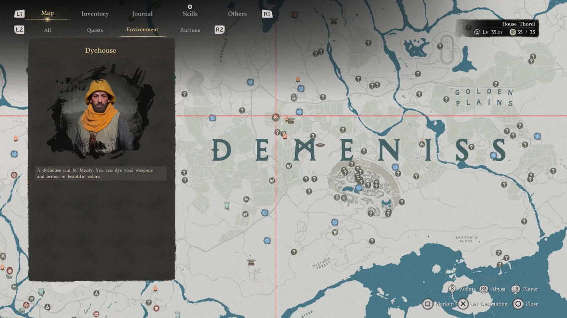 Resource farming route