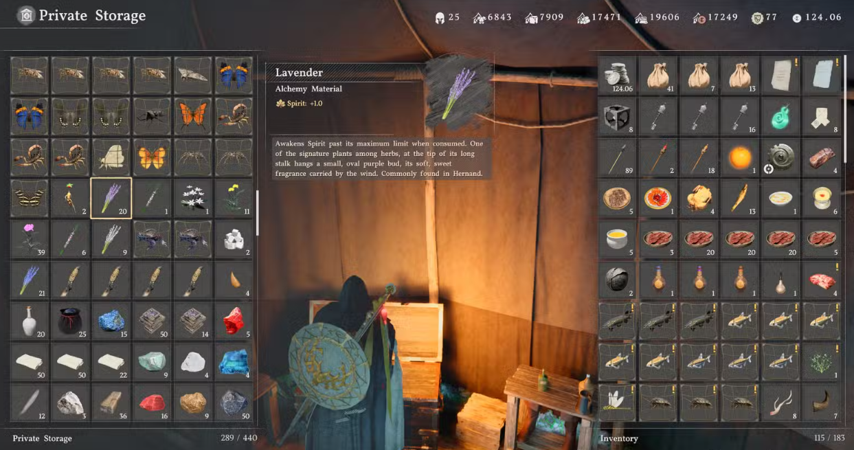 Ingredients for crafting paints