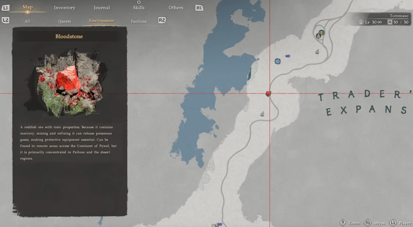 Farming routes map overview
