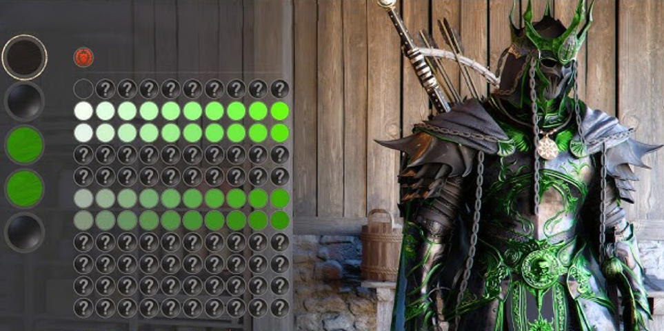 Green shades of dyes
