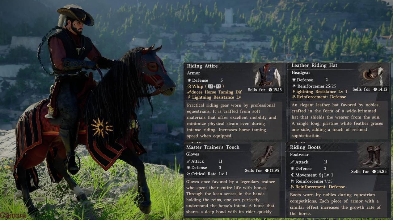 Riding boots speed bonus