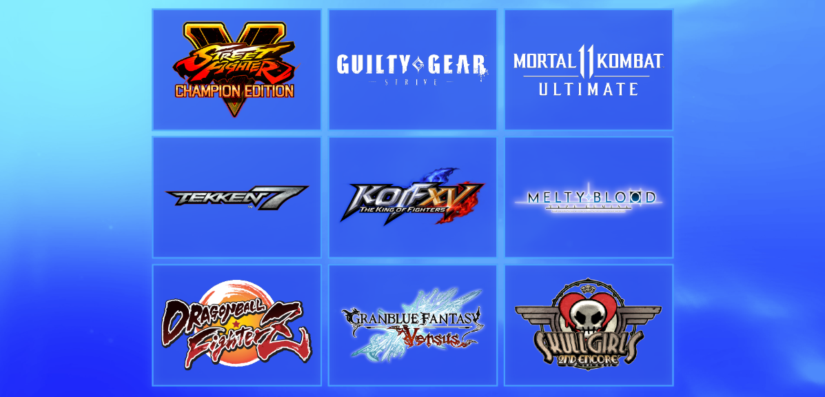 Fighting game tournament players