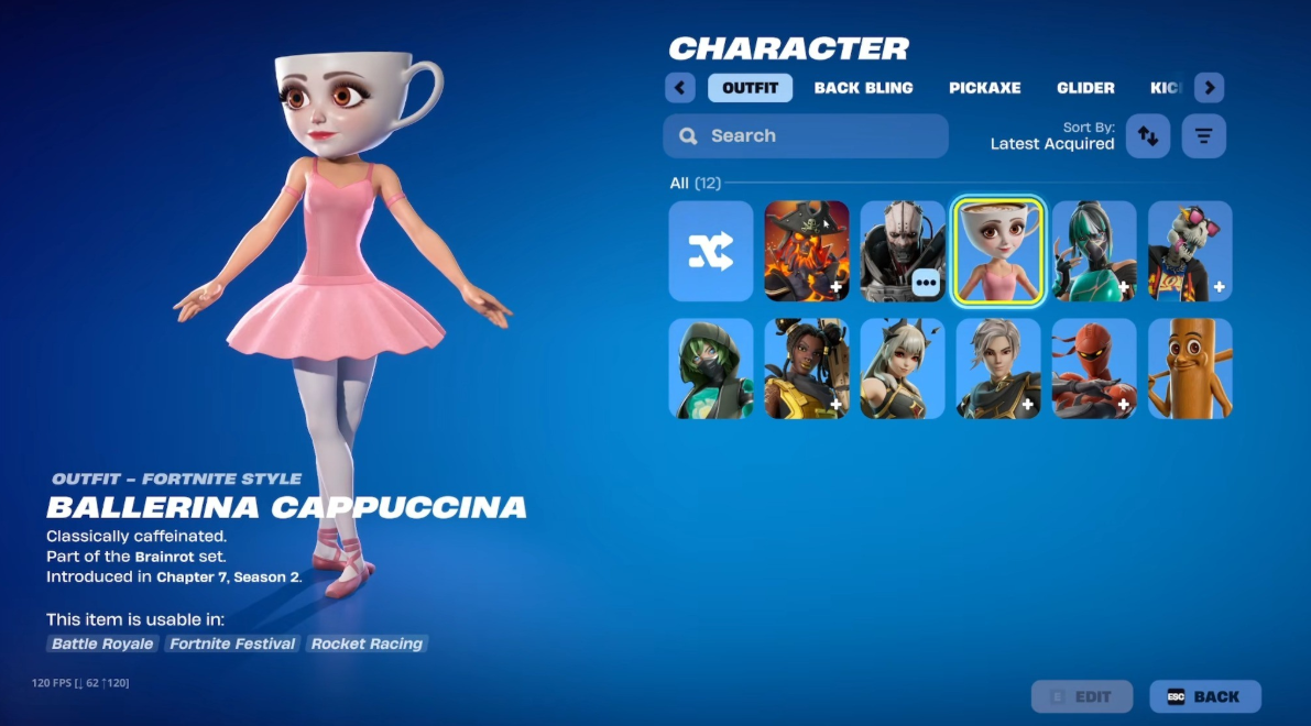 Fortnite Brainrot Bundle Breakdown: Tung Tung Sahur and Ballerina Cappuccina Skins and Accessories for 2400 V-Bucks - Image 4