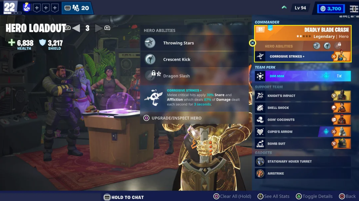 Fortnite hero build team