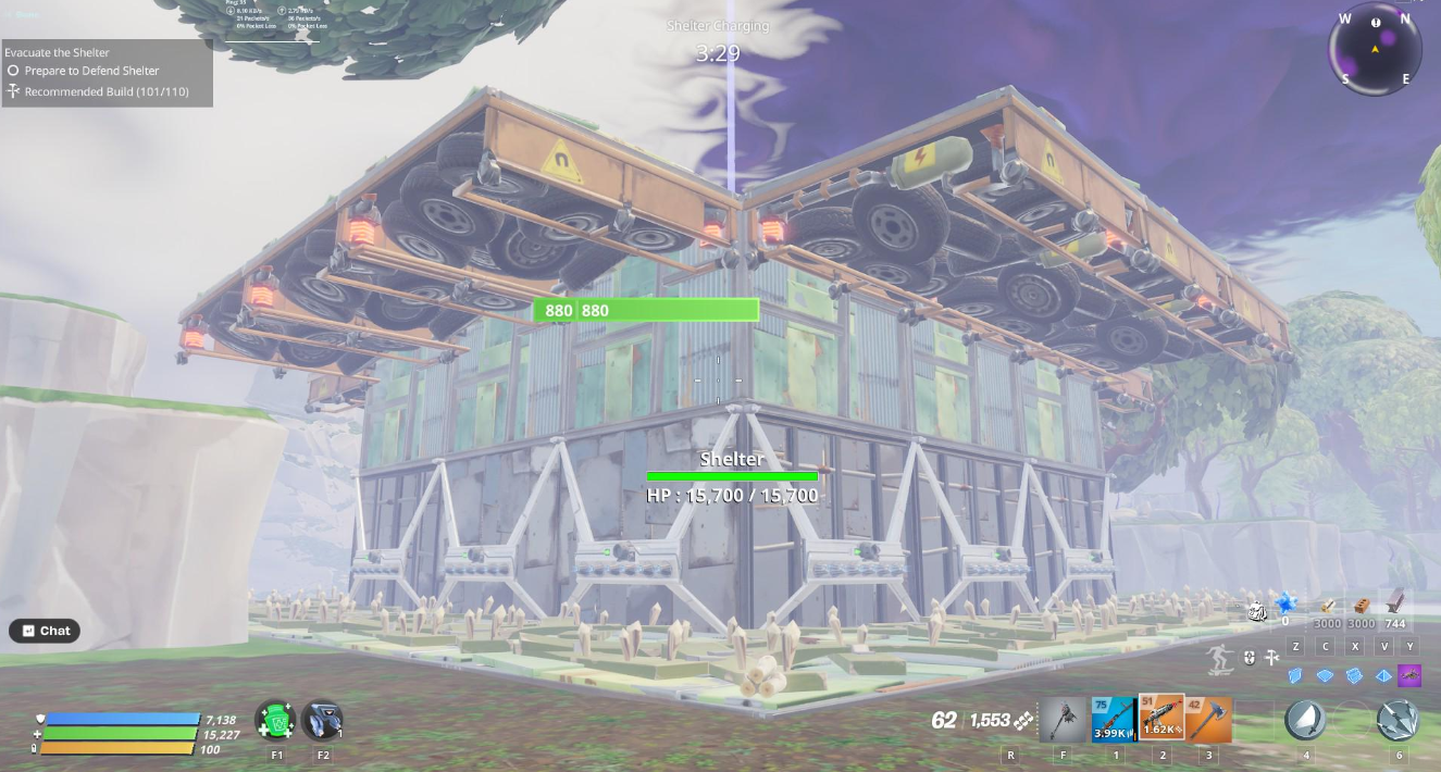 Fortnite traps defense build