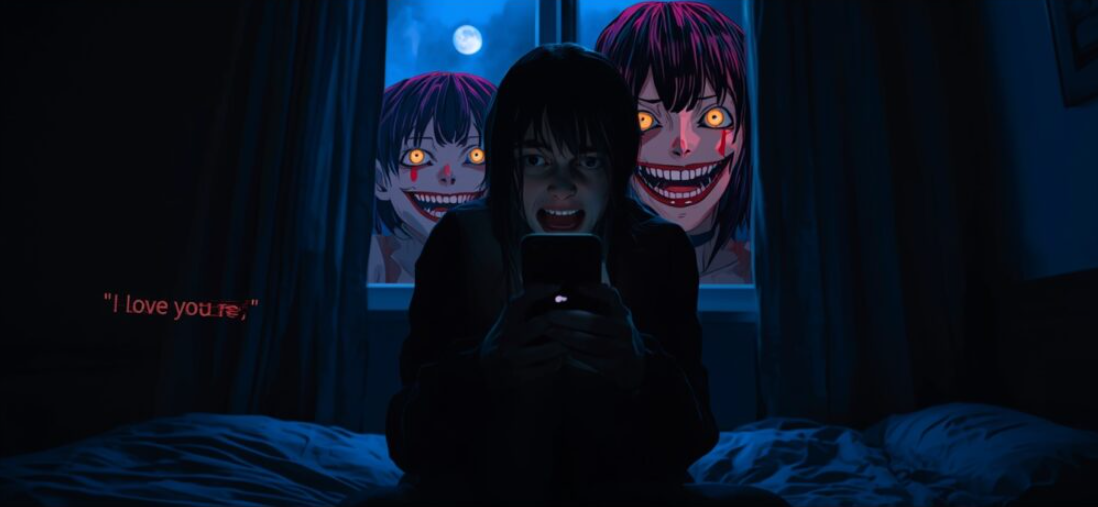 psychological horror dialogue scene
