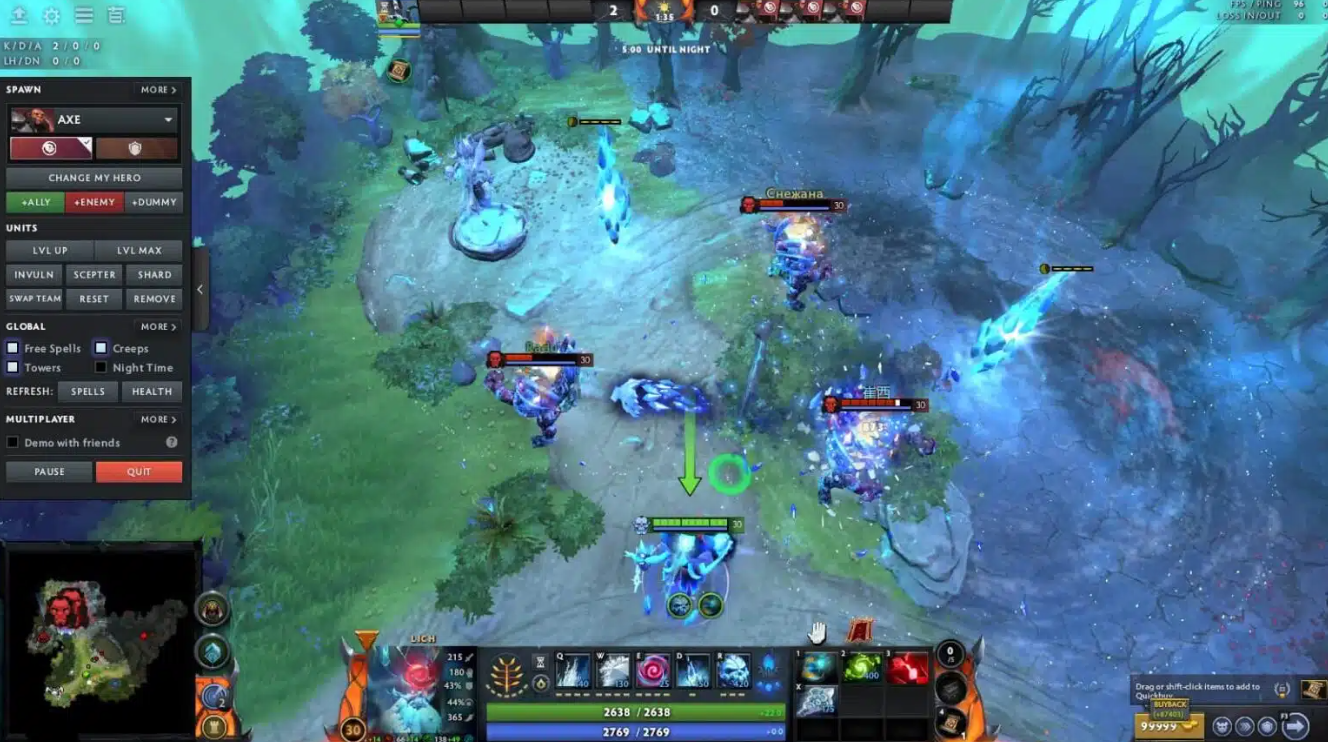 Lich chain frost fight