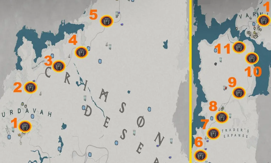 Northern Crimson Desert Map